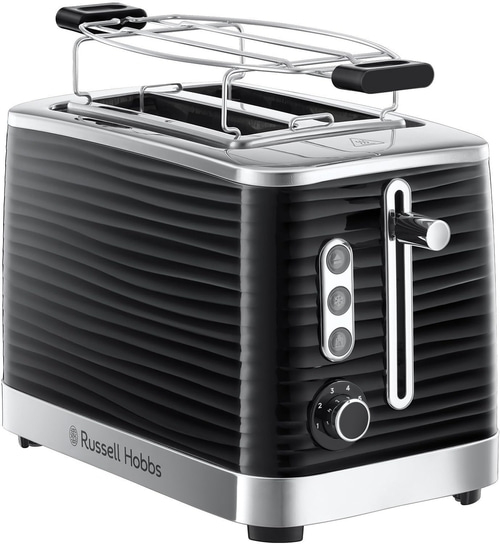 RUSSELL HOBBS Toaster Inspire Black Brötchenaufsatz 6 Stufen 1050 W 24371-56