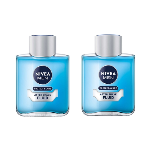 NIVEA MEN After Shave Protect & Care Fluid Aloe Vera sanft erfrischend 2 x 100ml