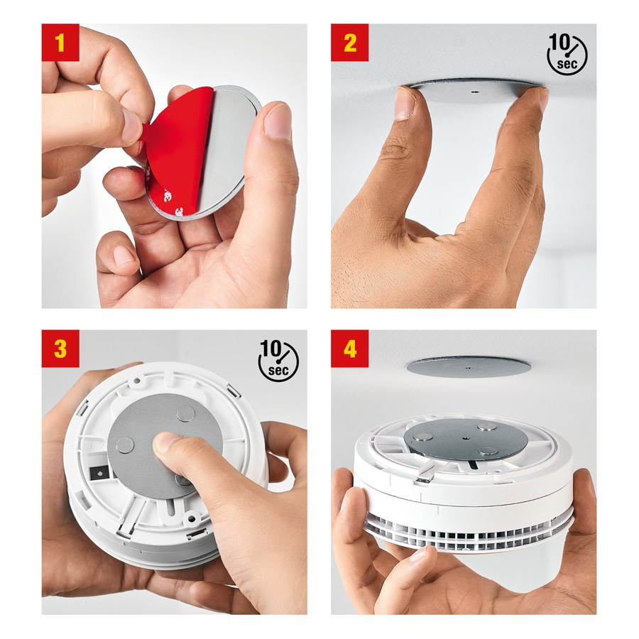 3x Ei Electronics Ei650 Rauchwarnmelder Rauchmelder mit 10 Jahres Batterie NEU Inklusive Magnetolink Befestigungsset