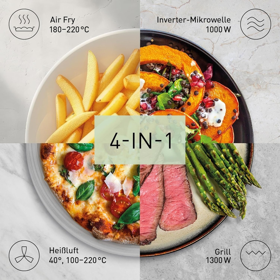 PANASONIC 4in1 Kombigerät Air Fryer + Mikrowelle + Grill + Heißluft NN-CD88QSEPG