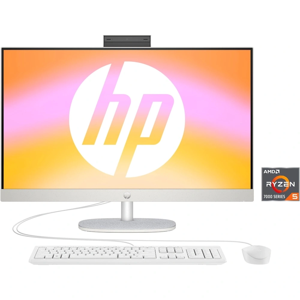 HP All-in-One PC mit AMD Ryzen 5 Prozessor und Zubehör