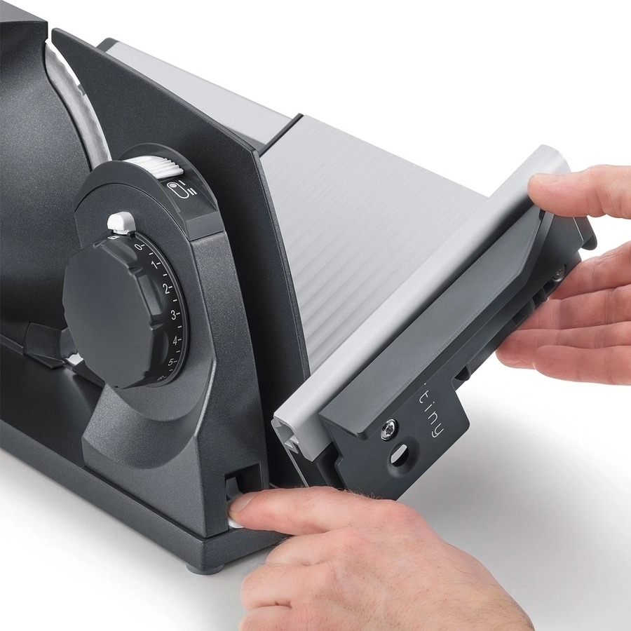GRAEF Klappbarer Allesschneider MYtiny MT1000 Brotschneidemaschine eisenglimmer