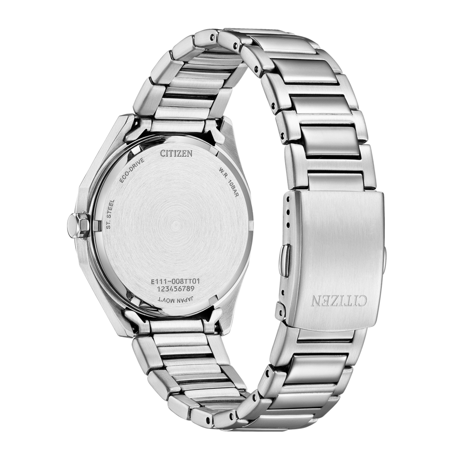 CITIZEN Unisex Armbanduhr BM7620-83A Eco-Drive Edelstahl Kristallglas B-Ware