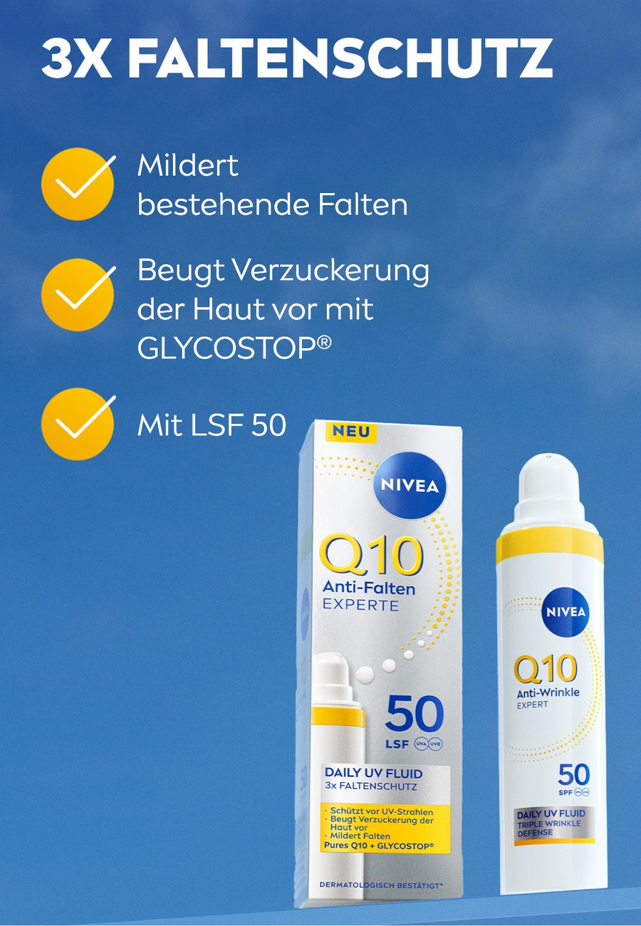 Nivea Q10 Anti-Falten-Expert Tagescreme mit LSF 50, schützt vor Falten