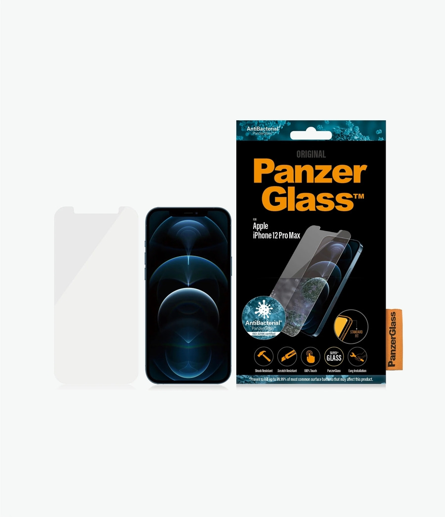 PanzerGlass™ Displayschutzglas iPhone 12 Pro Max Schutzglas Panzerfolie