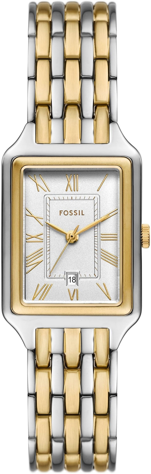 FOSSIL Armbanduhr Damen RAQUEL ES5368 Quarzuhr Edelstahl bicolor 30/23mm