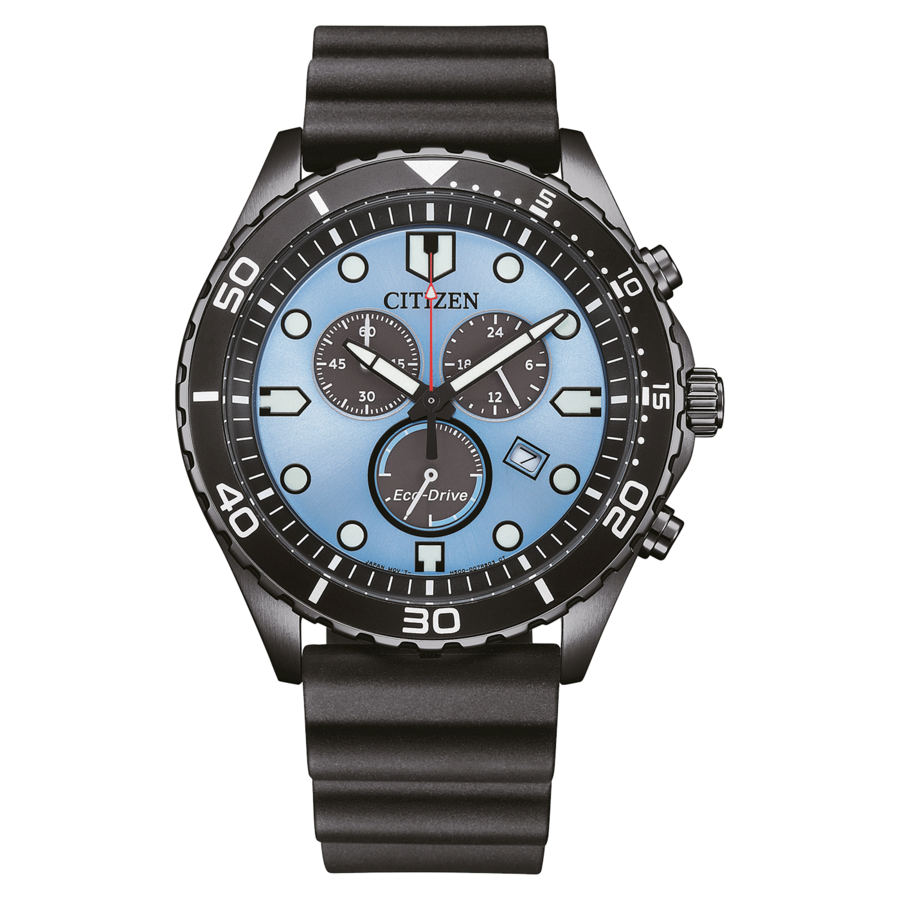 CITIZEN Herren Armbanduhr AT2567-18L Solar Eco-Drive Stoppfunktion 43mm B-Ware