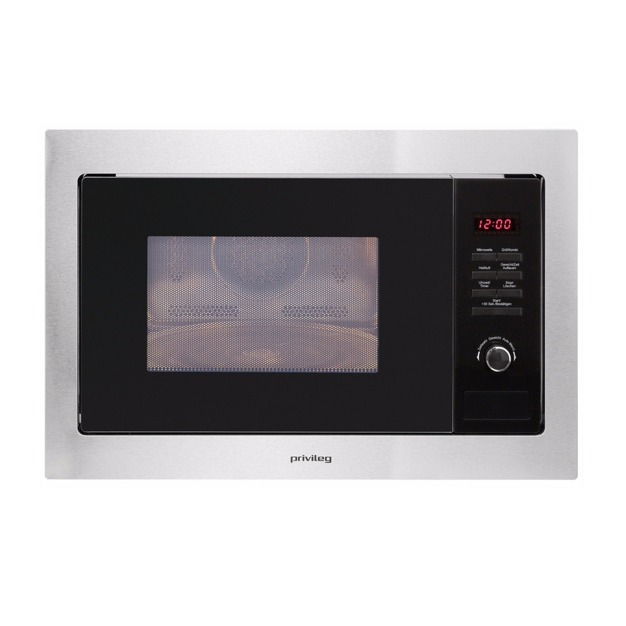 Privileg Einbau Mikrowelle AC 925 BVE Grill Heißluft 25 Liter 900 Watt B-Ware
