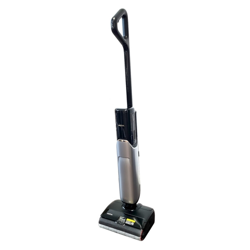 MOVA Staubsauger, schwarz und silber, auf weißem Hintergrund, Reinigung