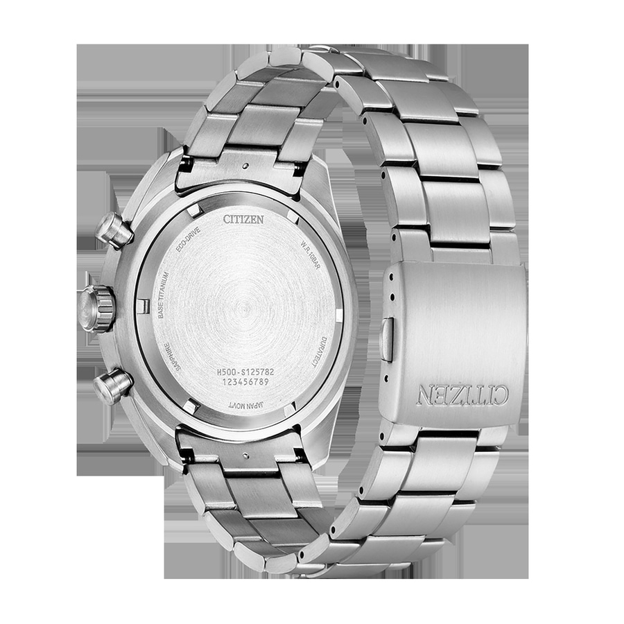 CITIZEN Herren Armbanduhr AT2480-81X Solaruhr Titan Saphirglas 43mm B-Ware
