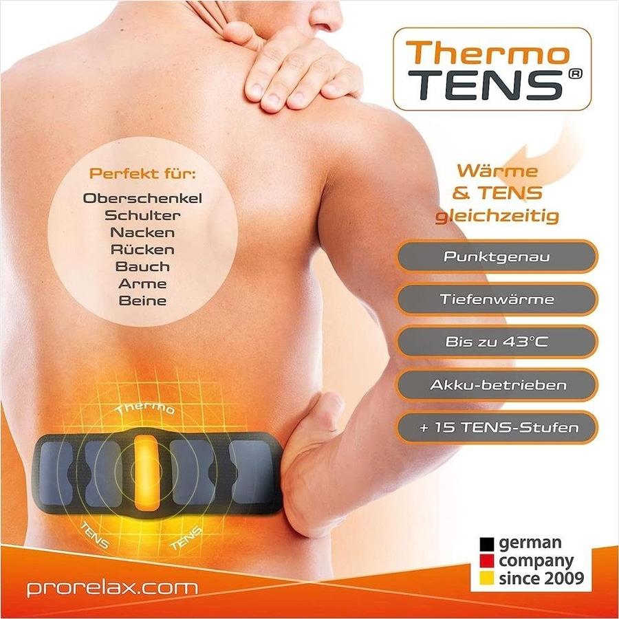 PRORELAX THERMO TENS 15100 Wärmegürtel Wärmepflaster individuell einstellbar NEU