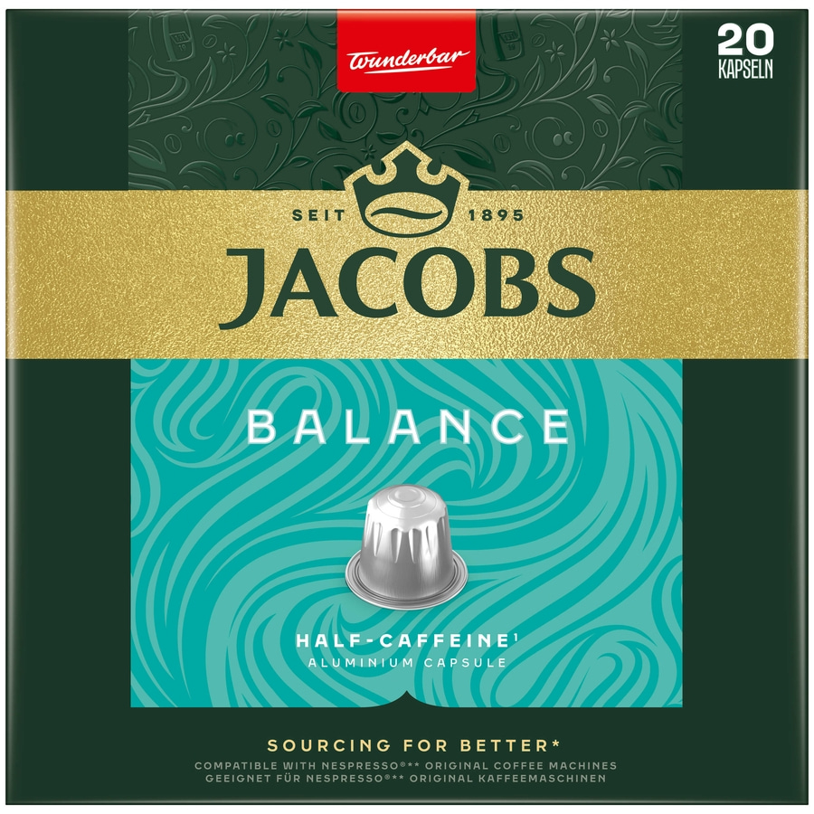 Jacobs Kaffeekapseln Balance, 200 Nespresso®* kompatible Kapseln JDE_Jac_4061927_10x_virt