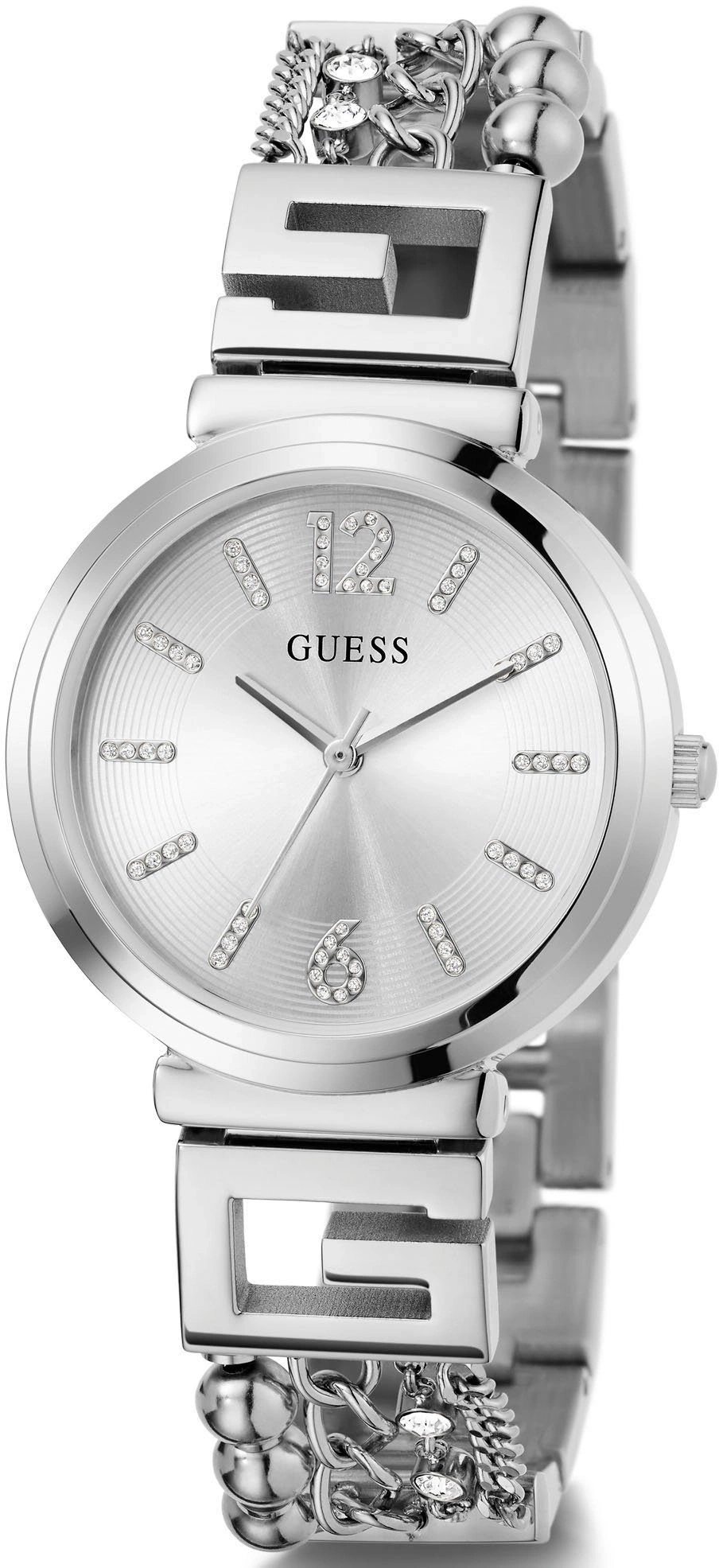 Guess GW0545L1 Damenarmbanduhr 32 mm Edelstahl Analog Quarz Silberfarben