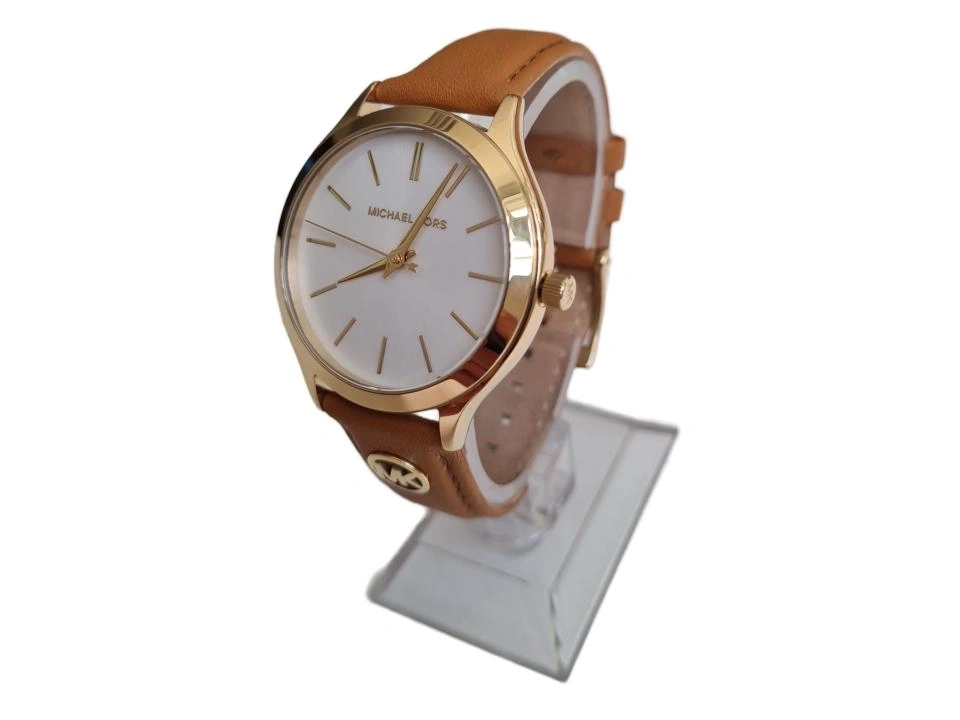 Michael Kors Damenuhr mit braunem Lederarmband