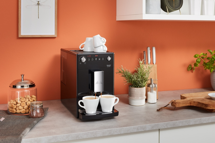 MELITTA Kaffeevollautomat Purista F23/0-102 Espressomaschine Schwarz