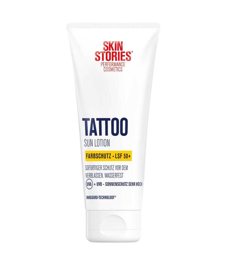 Sonnencreme für Tattoos, LSF 50+, schützt vor dem Verblassen, wasserfest.
