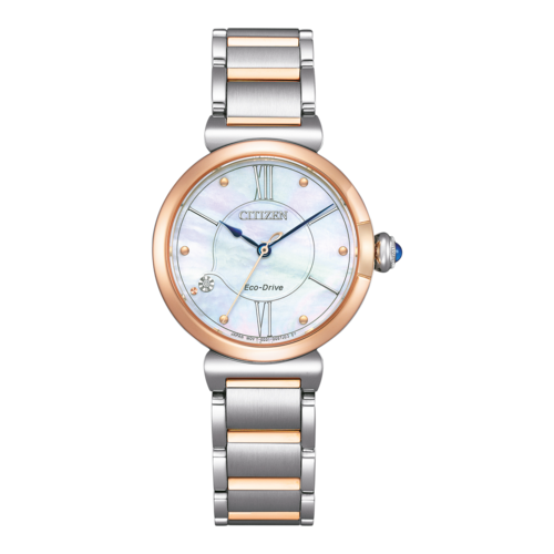 CITIZEN Damen Armbanduhr EM1074-82D Solar Saphirglas Edelstahl 30mm B-Ware