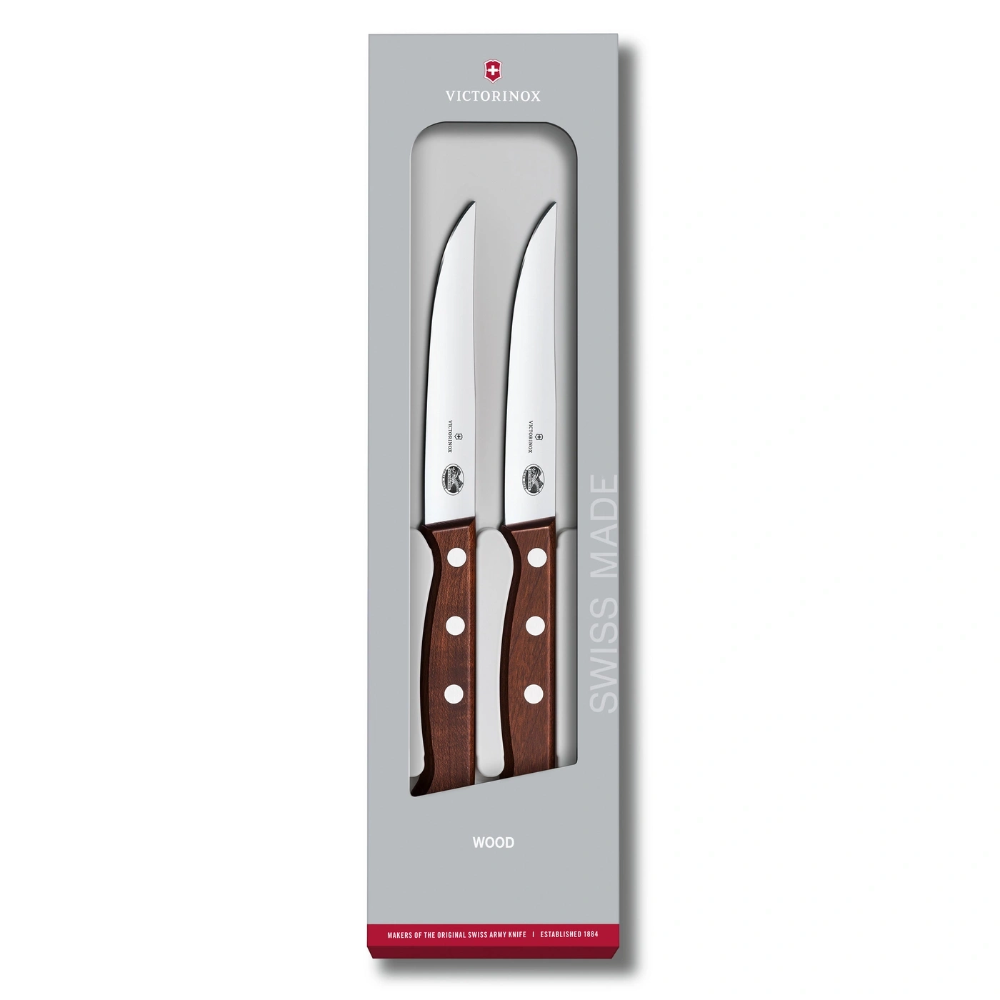 Victorinox Messer-Set, Holzgriff, Swiss Made, Küchenutensilien, Geschenkidee, Messer