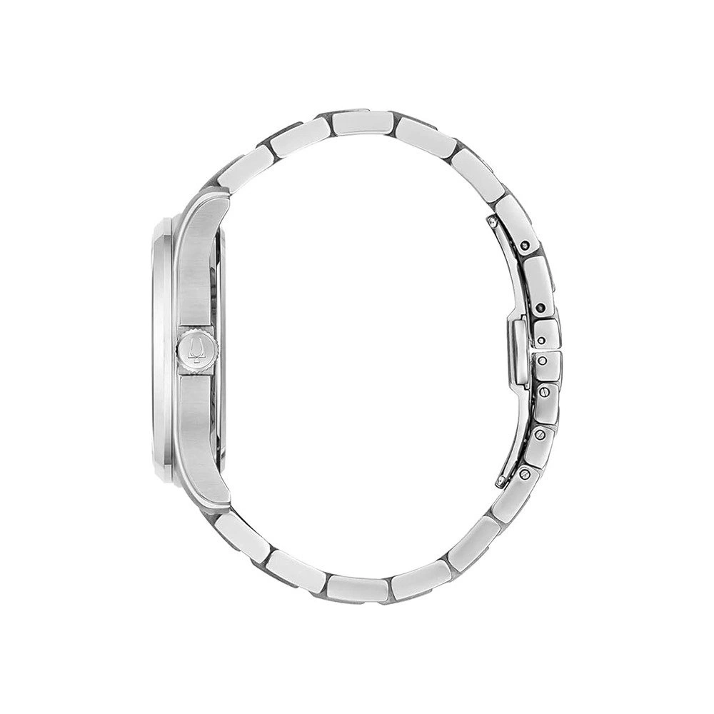 Uhr, silbernes Armband, Seitenansicht, elegantes Design, Accessoire, Mode, Zeitmessung, Edelstahl