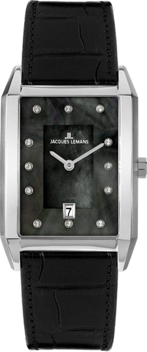 JACQUES LEMANS Damenarmbanduhr 1-2159E Quarz Mineralglas 30x46 mm B-WARE