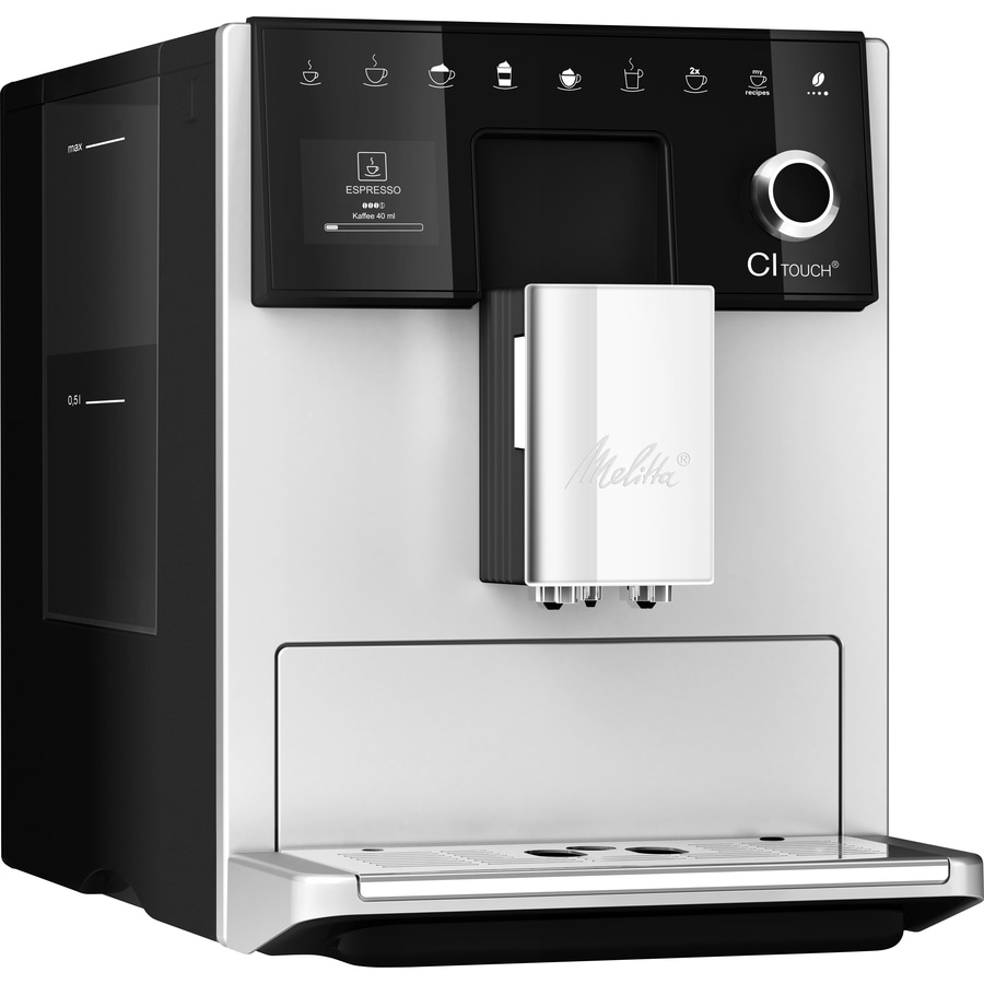 Kaffeemaschine, Espresso, Kaffee, Touch, Melitta, schwarz, weiß, Getränke, Küche, Gerät, modern
