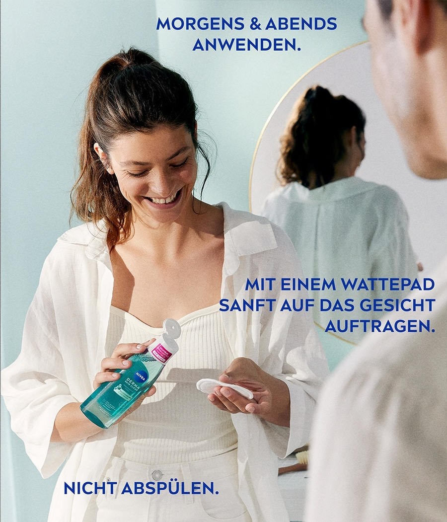 NIVEA Derma Skin Clear Gesichtswasser Salicylsäure Niacinamid Vegan 3 x 200ml