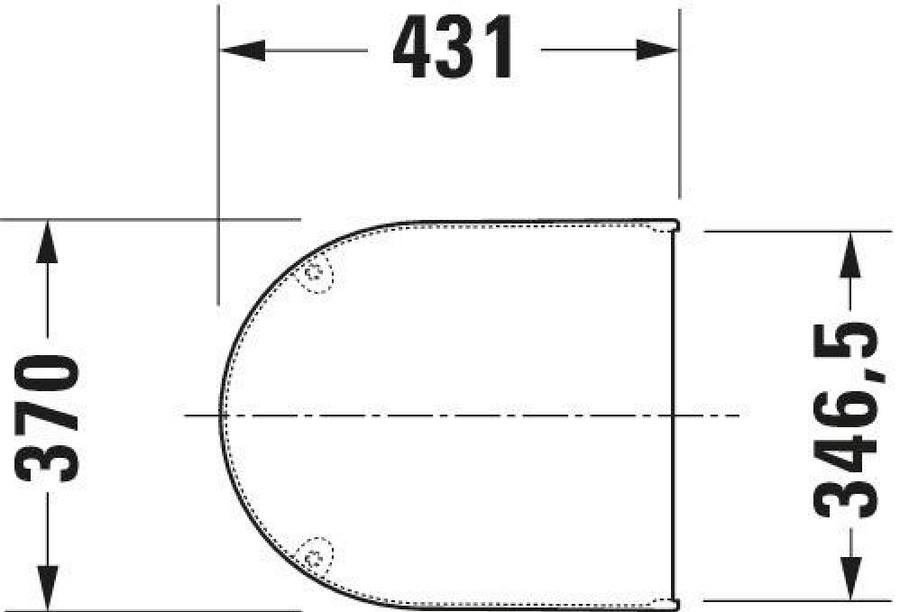 DURAVIT WC-Sitz Starck 3 Toiletten Sitz Absenkautomatik  370 x 431 x 42mm NEU