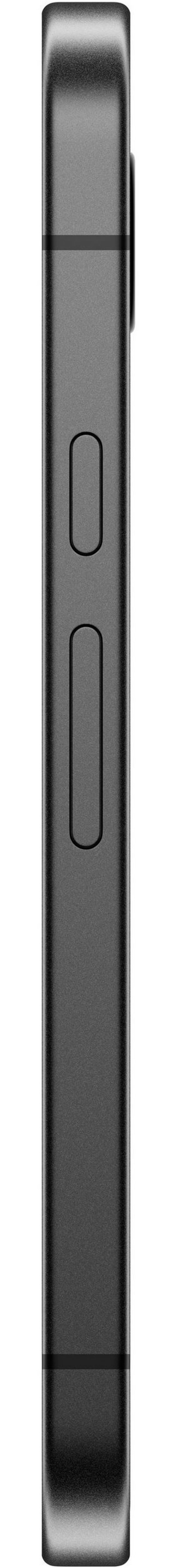 Graues Smartphone mit Lautstärketasten an der Seite