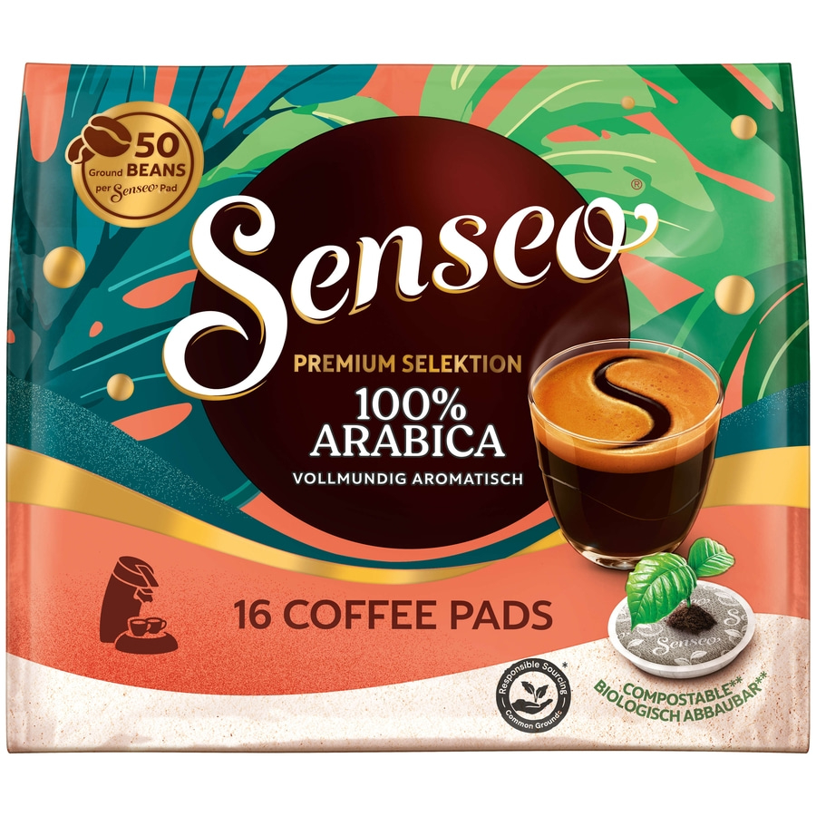 SENSEO Pads Premium Selektion 100% Arabica Senseopads 10x16 Getränke Kaffeepads