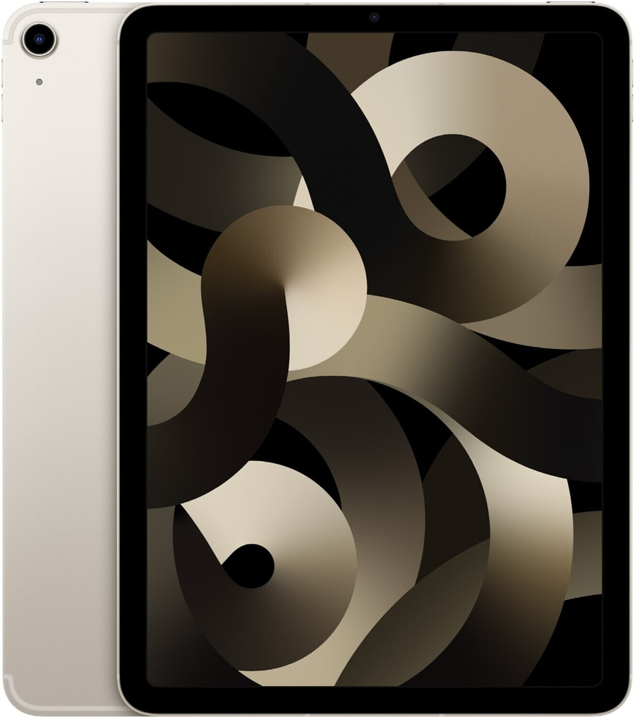 APPLE iPad Air 2022 64 GB WiFi + 5G 10,9 Zoll Retina Polarstern MM6V3FD/A B-WARE