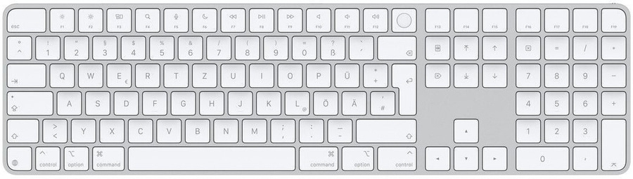 APPLE Magic Keyboard 2024 Touch ID und Ziffernblock QWERTZ MXK73D/A weiß B-WARE