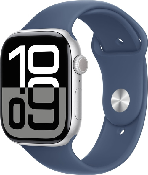 APPLE Watch S10 GPS+Cell 46 mm Alugehäuse Sportband S/M Denim MWY03QF/A B-Ware