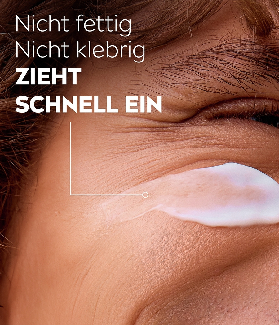 Creme zieht schnell ein, nicht fettig oder klebrig.
