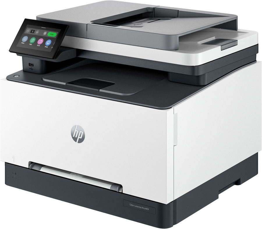 HP Color LaserJet Pro MFP Drucker, weiß und schwarz, mit Touchscreen