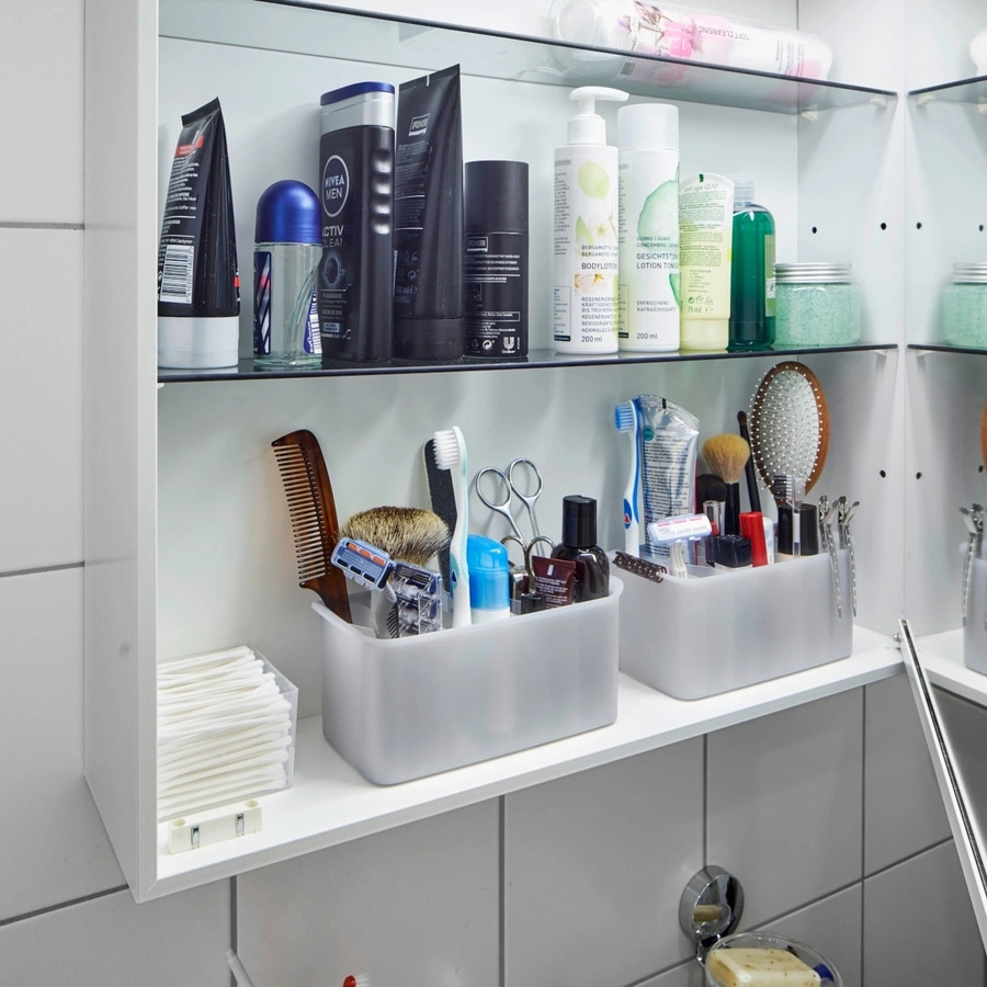 BETTY BOSSI Tuben Aufbewahrungsbox Kühlschrank Organizer Kosmetik weiß