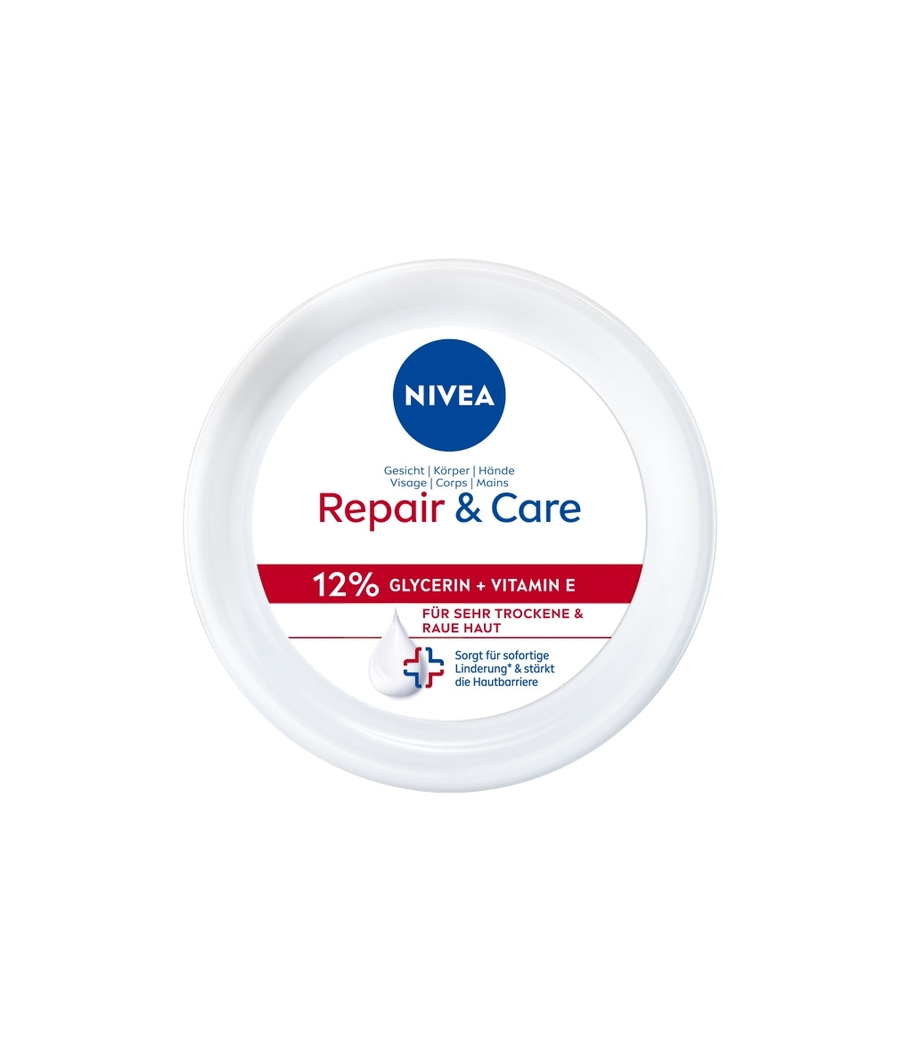 NIVEA Repair & Care Intensive Pflegecreme Glycerin+ Vitamin E Bodylotion 2x400ml