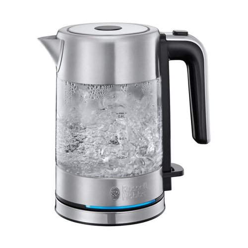 RUSSELL HOBBS Mini-Wasserkocher Compact Home 24191-70 Glas Edelstahl 0,8L 2200W