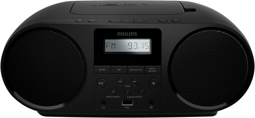 Schwarzer Philips CD-Soundmachine TAZ5000 mit UKW-Radioanzeige