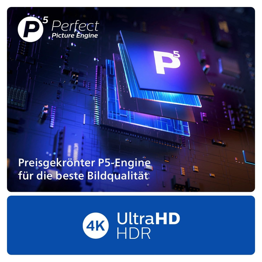 PHILIPS Ambilight Fernseher 55 Zoll 4K UHD MiniLED Smart TV 144 Hz 55PML9009/12
