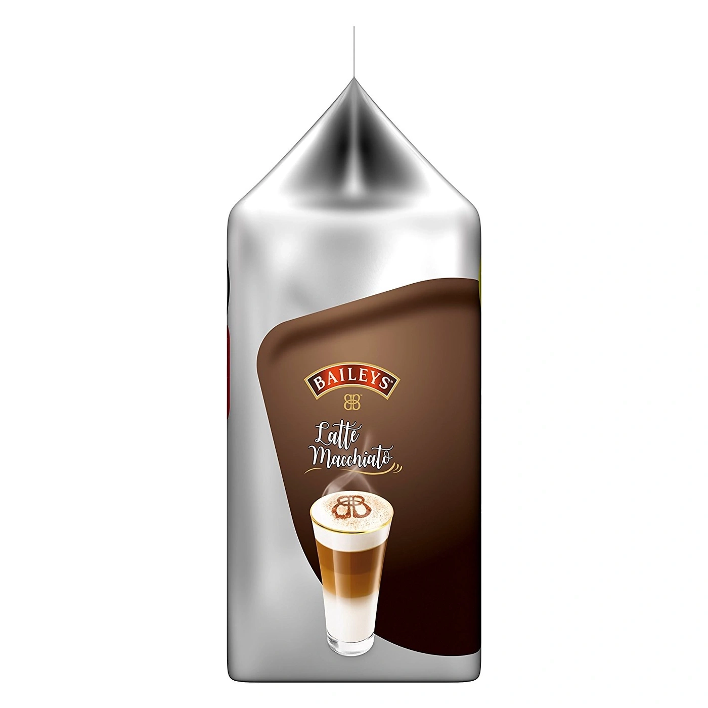 Baileys Latte Macchiato Packung, Getränk, Kaffee, Milch, braun, silber