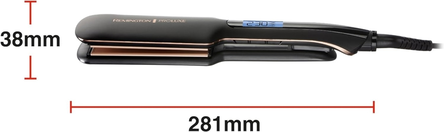 REMINGTON Haarglätter Glätteisen S9150B Proluxe extra breit Display OPTIheat