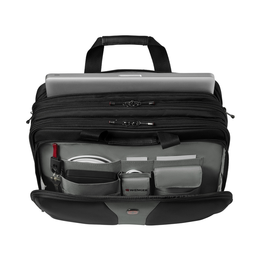 WENGER Laptop-Tasche Legacy 17" mit drei Fächern Tasche Schwarz-Grau 19 L