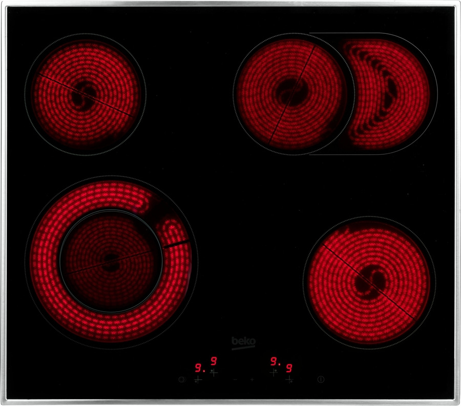 BEKO Elektro-Kochfeld EB9741XHL Bräter- und Zweikreiszone Touch Control B-WARE