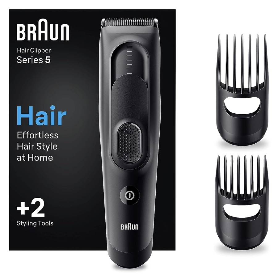 BRAUN Haar- und Bartschneider HC5330 Haarschneider Trimmaufsätze schwarz B-Ware