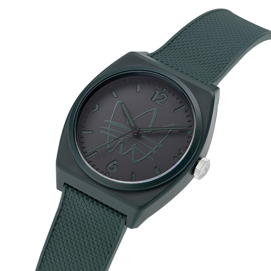 ADIDAS ORIGINALS 38 mm Quarzuhr Project Two AOST22566 Kunststoff Grün B-WARE