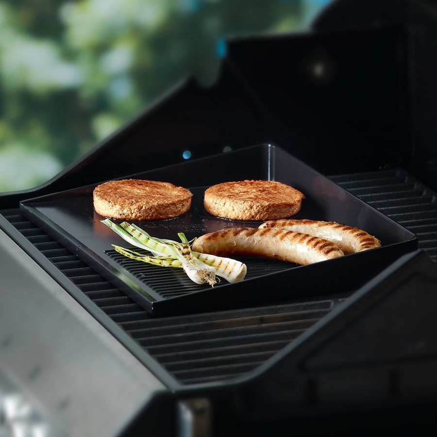 BETTY BOSSI Grillplatte Pro Barbecue Grill Antihaft Aluminiumguss Schwarz NEU