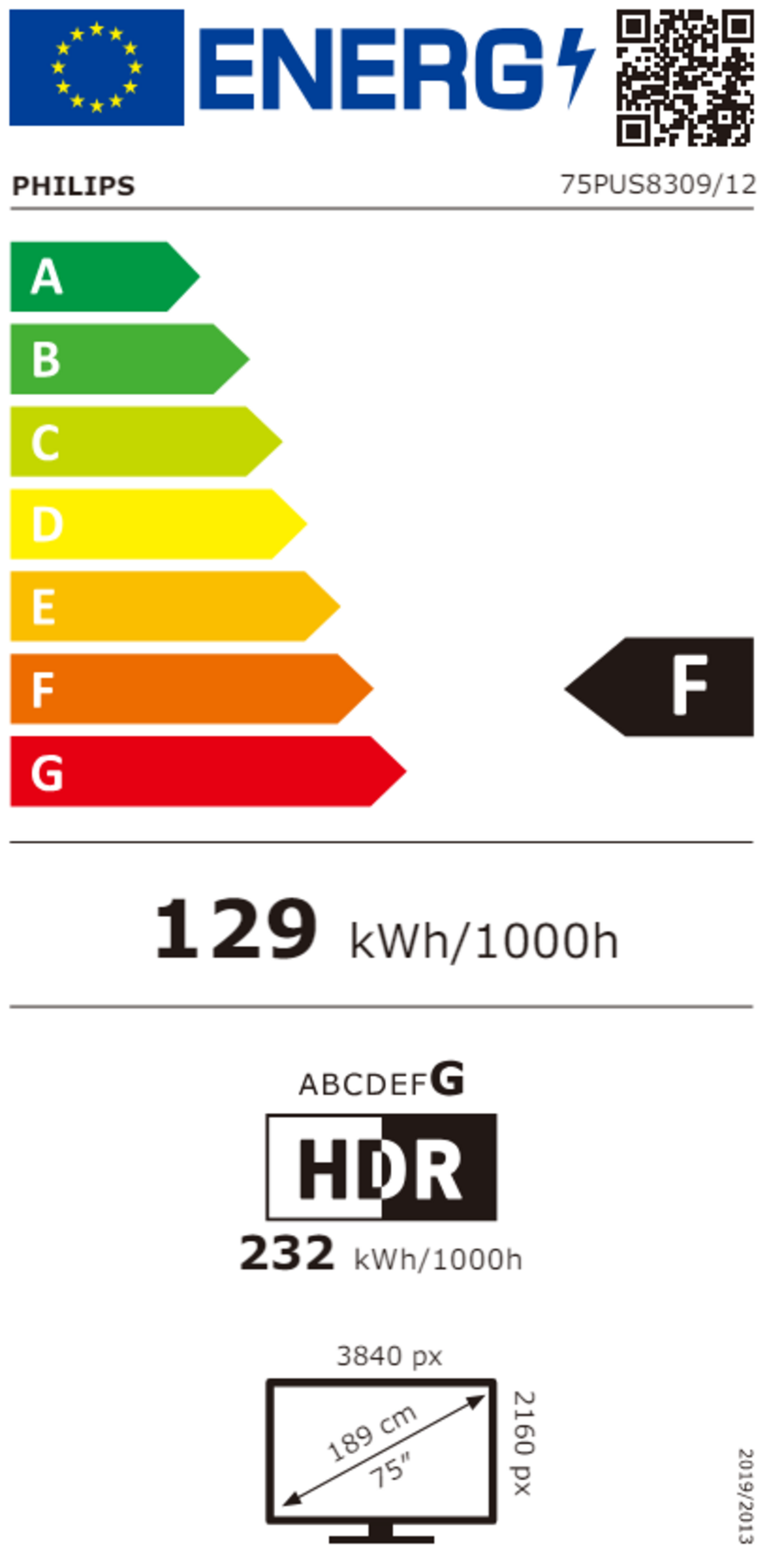 PHILIPS 75 Zoll Ambilight Fernseher 4K UHD LED Smart TV 120 Hz 75PUS8309/12