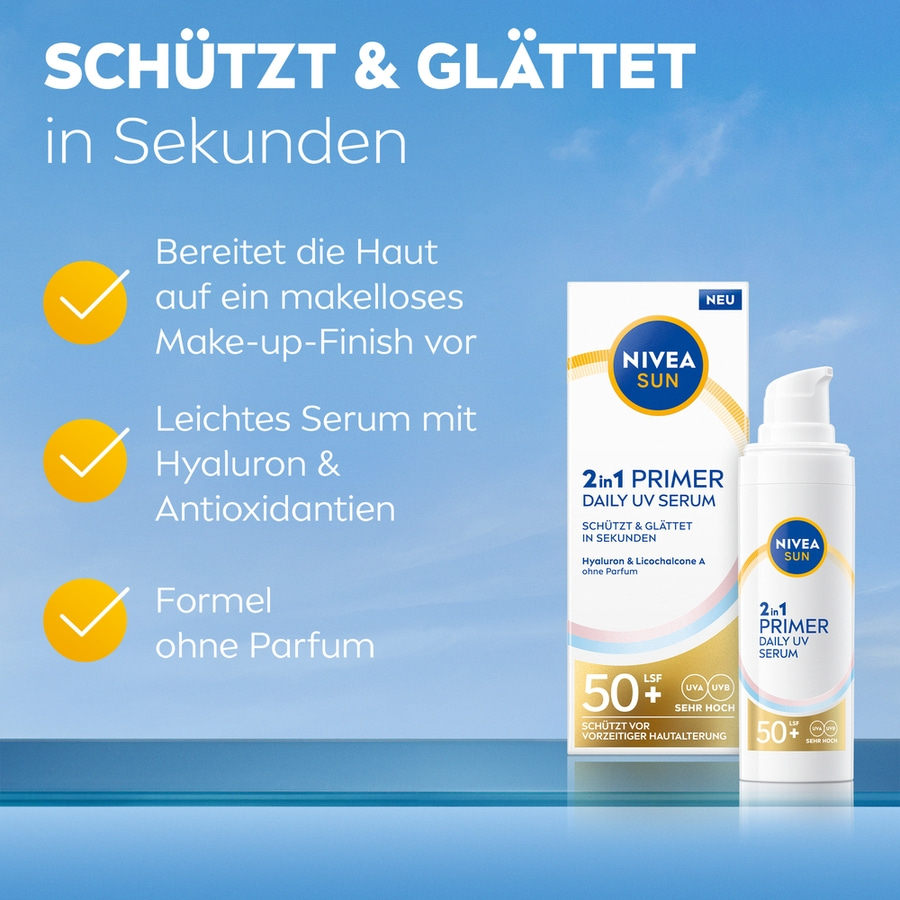 NIVEA Set Q10 Anti-Falten EXPERTE Dual Action Serum + 2in1 Primer Daily UV Serum
