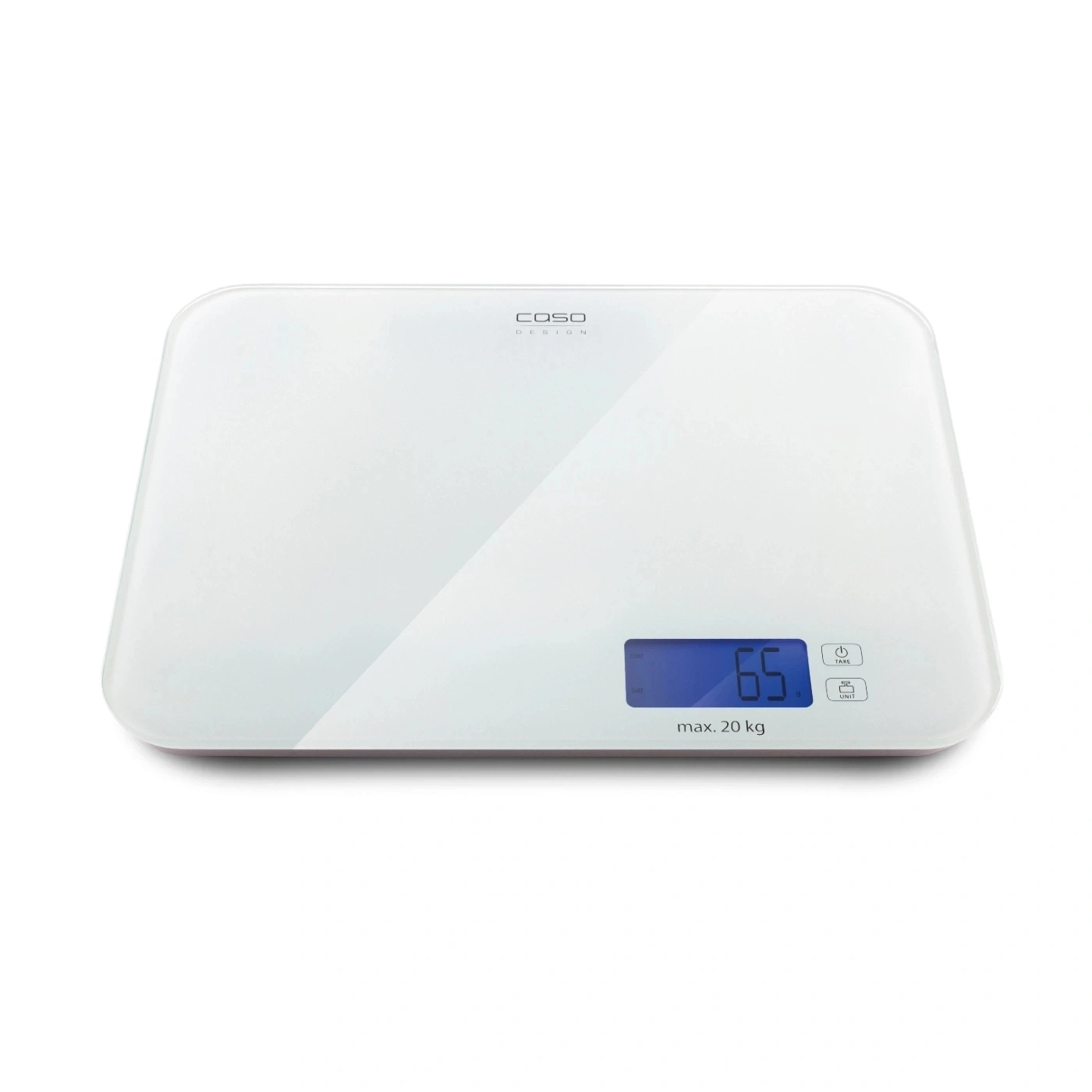 CASO Design Küchenwaage LX 20 (3294) TARA 5g Schritte bis 20kg Glas Waage