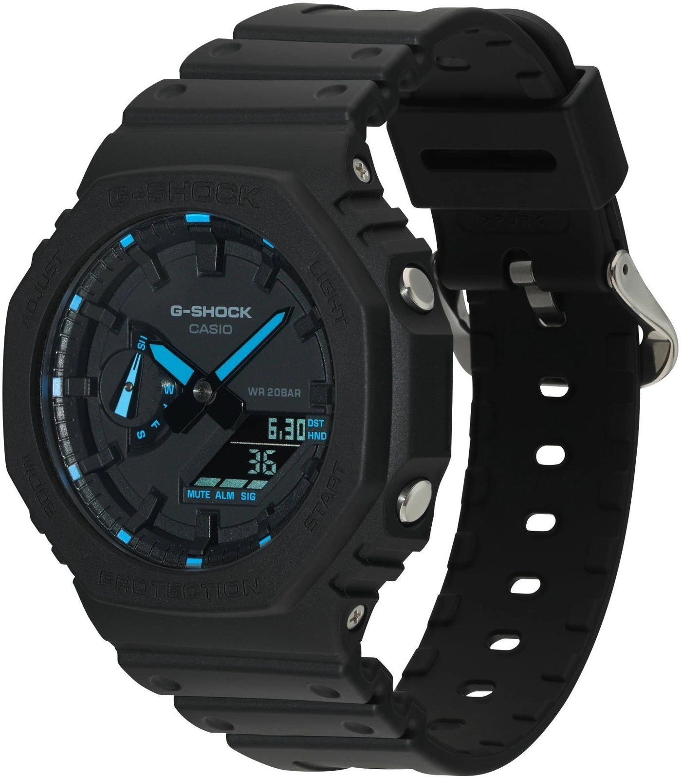 CASIO G-SHOCK Chronograph Herrenarmbanduhr GA-2100-1A2ER Quarzuhr B-WARE